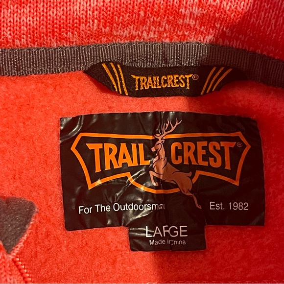 Trail Crest Women Large Pink Fleece Full Zip Outdoors‎ Casual Embroidered Solid - Picture 3 of 11